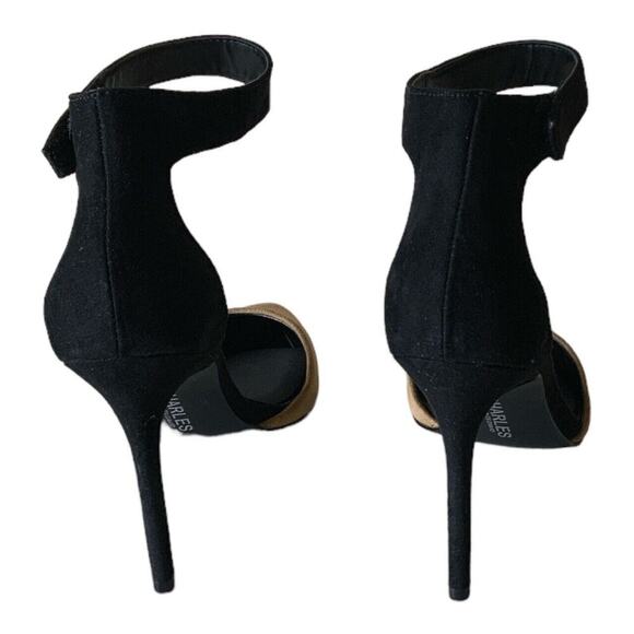 Charles David Shoes Women's Size 9M Pointy Stiletto Pumps Ankle Strap Two-Tone - Picture 10 of 13